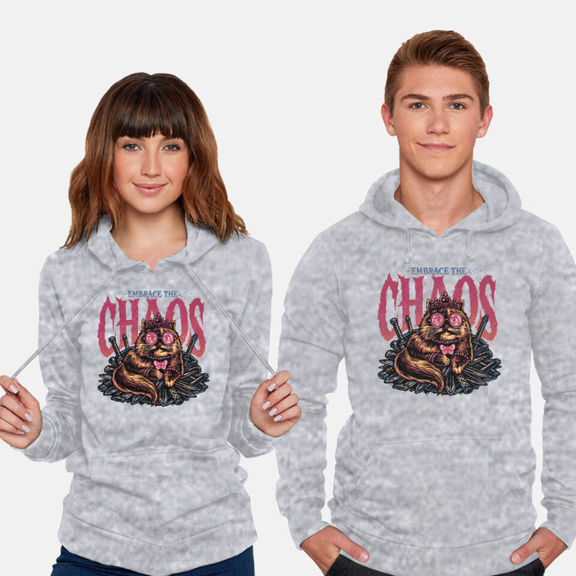 The Cat And The Chaos-Unisex-Pullover-Sweatshirt-glitchygorilla