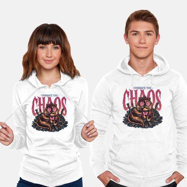 The Cat And The Chaos-Unisex-Pullover-Sweatshirt-glitchygorilla