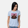 The Cat And The Chaos-Womens-Basic-Tee-glitchygorilla