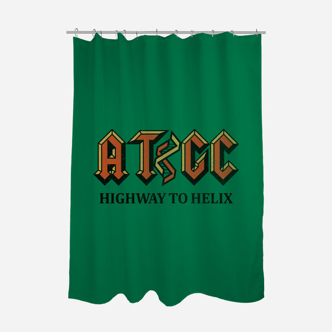 Highway To Helix-None-Polyester-Shower Curtain-kg07