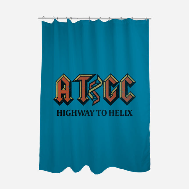 Highway To Helix-None-Polyester-Shower Curtain-kg07