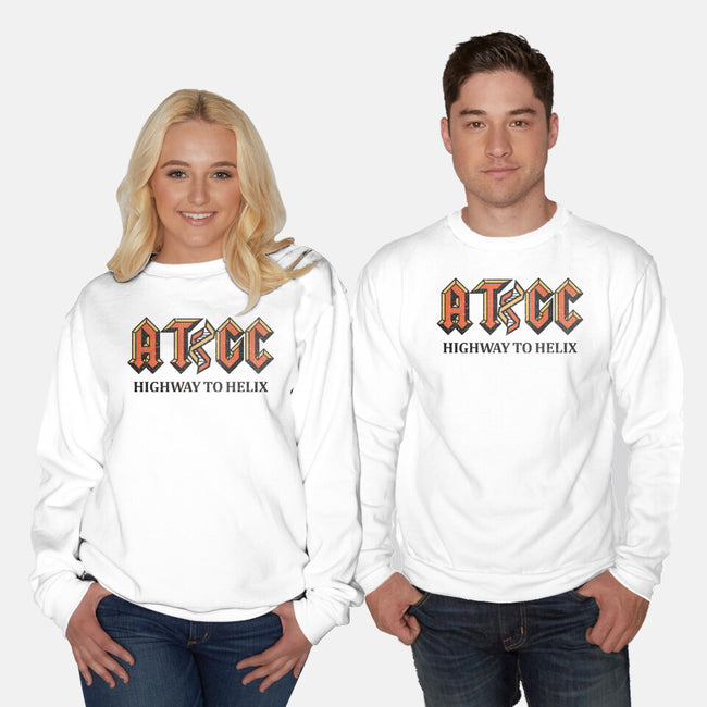 Highway To Helix-Unisex-Crew Neck-Sweatshirt-kg07