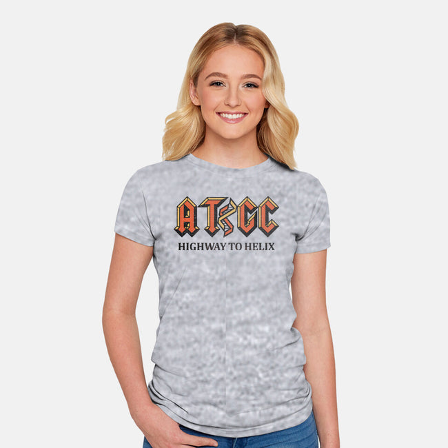 Highway To Helix-Womens-Fitted-Tee-kg07