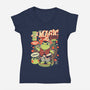 Magic Croak-Womens-V-Neck-Tee-ilustrata