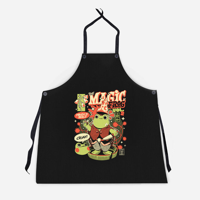 Magic Croak-Unisex-Kitchen-Apron-ilustrata
