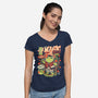 Magic Croak-Womens-V-Neck-Tee-ilustrata