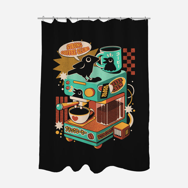 Strong Coffee-None-Polyester-Shower Curtain-ilustrata