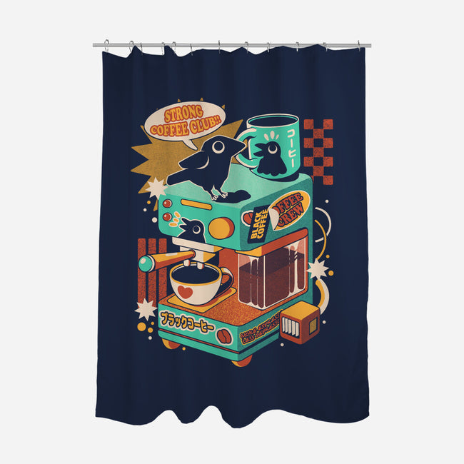 Strong Coffee-None-Polyester-Shower Curtain-ilustrata
