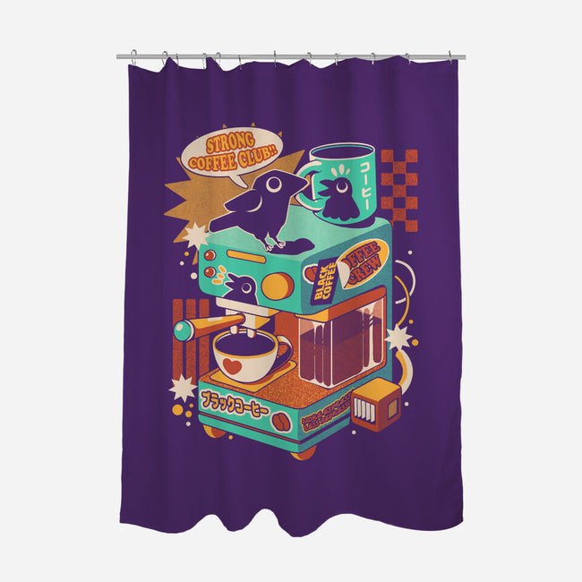 Strong Coffee-None-Polyester-Shower Curtain-ilustrata
