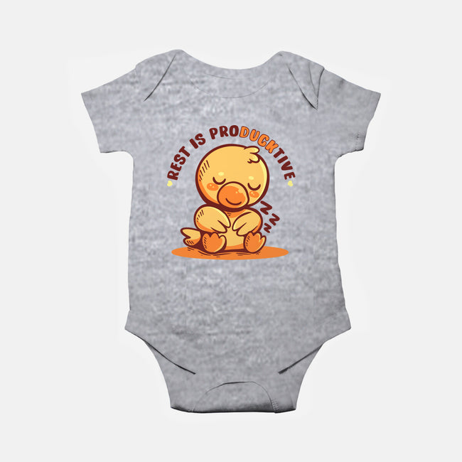 Rest Is ProDUCKtive-Baby-Basic-Onesie-TechraNova