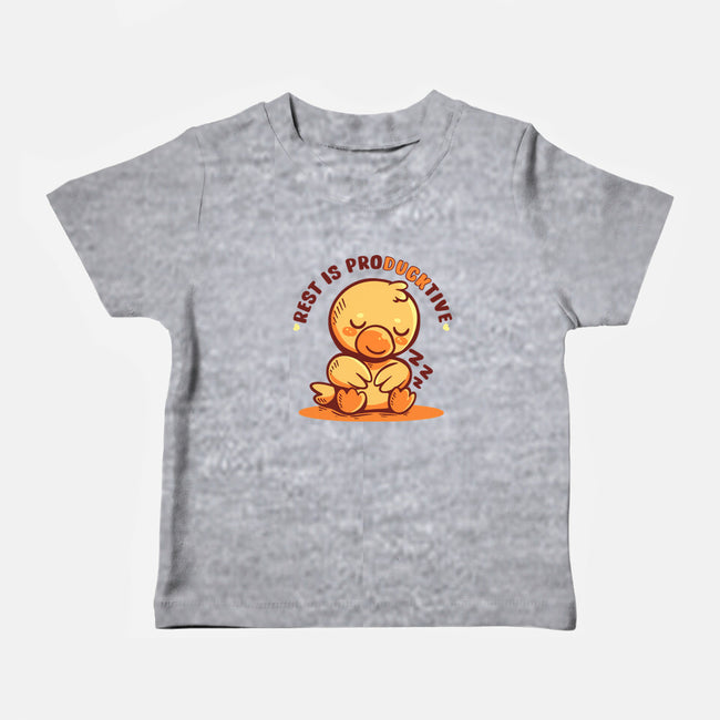Rest Is ProDUCKtive-Baby-Basic-Tee-TechraNova