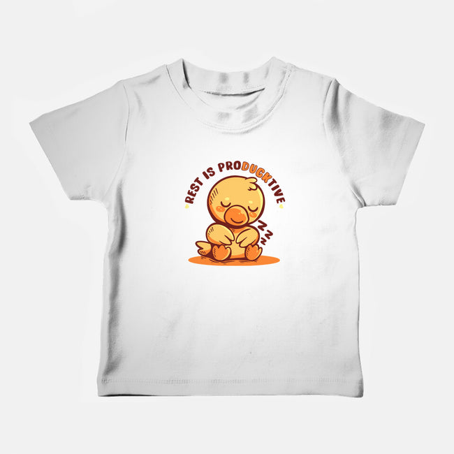Rest Is ProDUCKtive-Baby-Basic-Tee-TechraNova