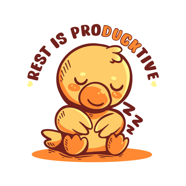 Rest Is ProDUCKtive-None-Matte-Poster-TechraNova