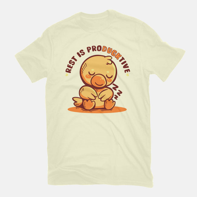 Rest Is ProDUCKtive-Mens-Basic-Tee-TechraNova