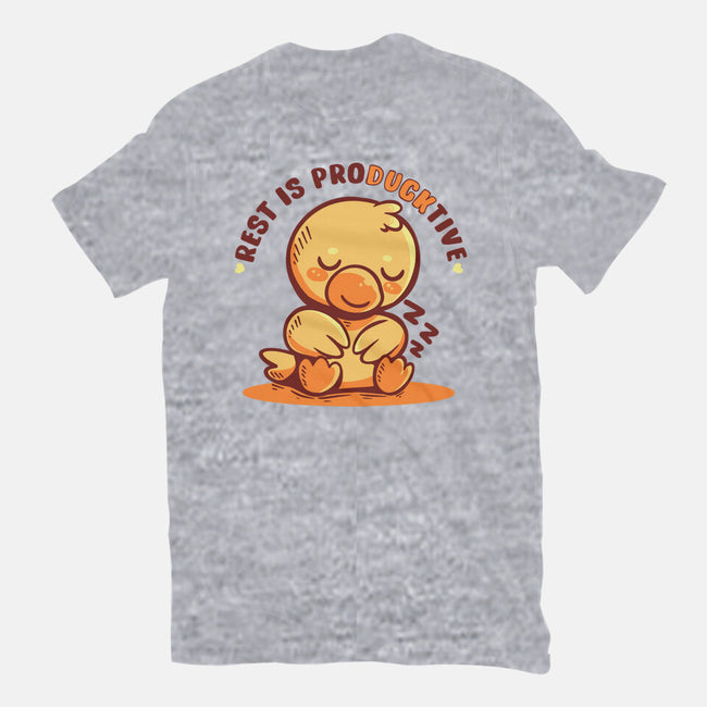 Rest Is ProDUCKtive-Unisex-Basic-Tee-TechraNova