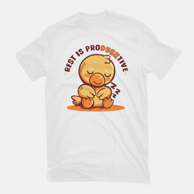 Rest Is ProDUCKtive-Womens-Basic-Tee-TechraNova