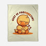 Rest Is ProDUCKtive-None-Fleece-Blanket-TechraNova