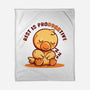 Rest Is ProDUCKtive-None-Fleece-Blanket-TechraNova