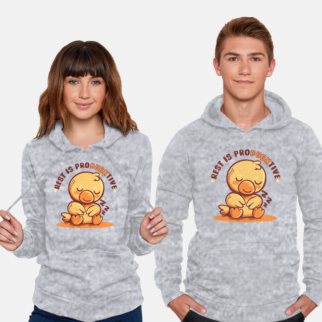 Rest Is ProDUCKtive-Unisex-Pullover-Sweatshirt-TechraNova