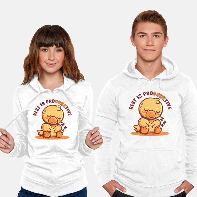 Rest Is ProDUCKtive-Unisex-Pullover-Sweatshirt-TechraNova