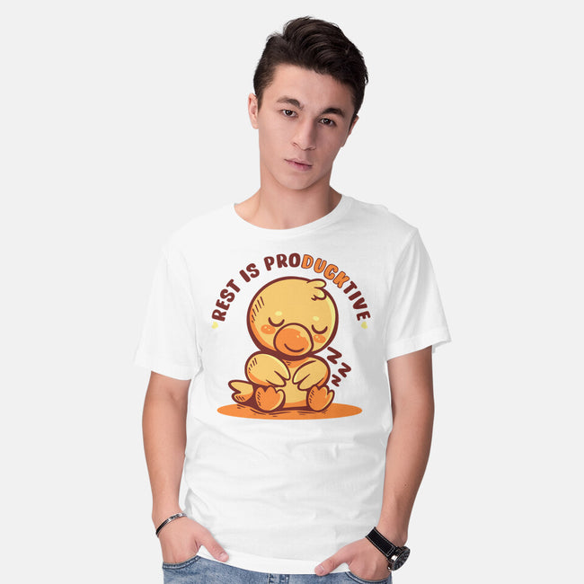 Rest Is ProDUCKtive-Mens-Basic-Tee-TechraNova