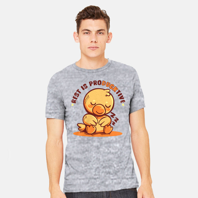 Rest Is ProDUCKtive-Mens-Heavyweight-Tee-TechraNova