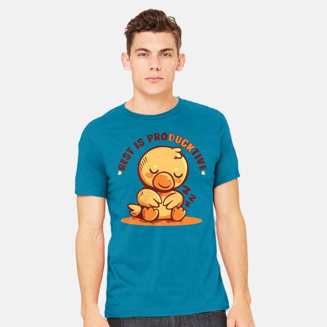 Rest Is ProDUCKtive-Mens-Heavyweight-Tee-TechraNova