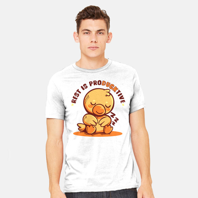 Rest Is ProDUCKtive-Mens-Heavyweight-Tee-TechraNova