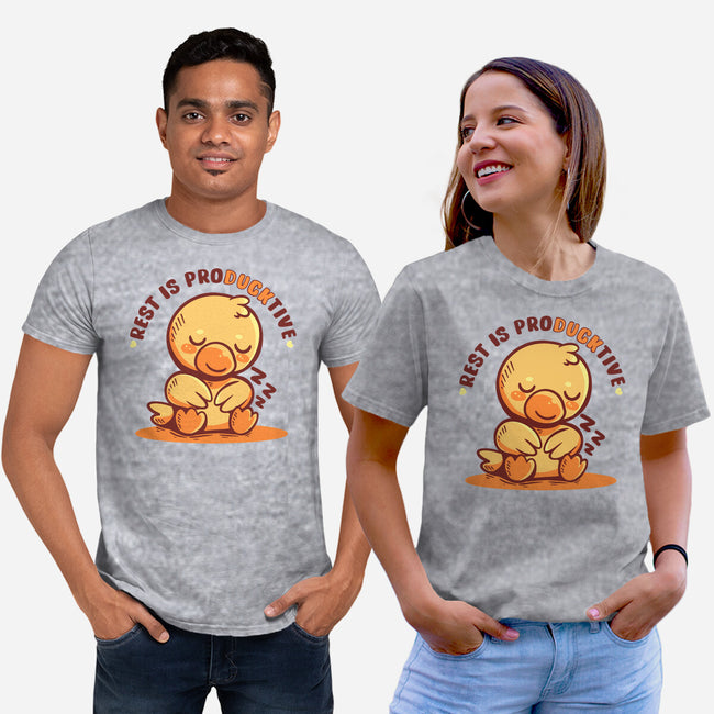 Rest Is ProDUCKtive-Unisex-Basic-Tee-TechraNova