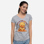 Rest Is ProDUCKtive-Womens-V-Neck-Tee-TechraNova