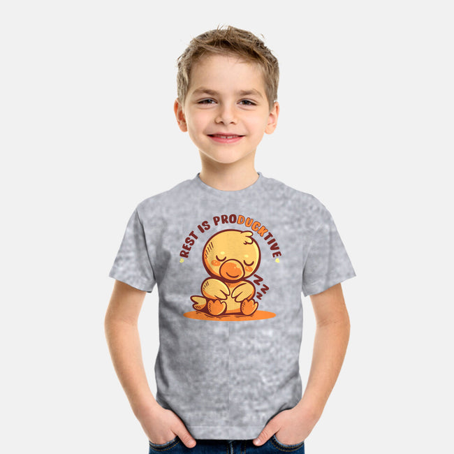 Rest Is ProDUCKtive-Youth-Basic-Tee-TechraNova