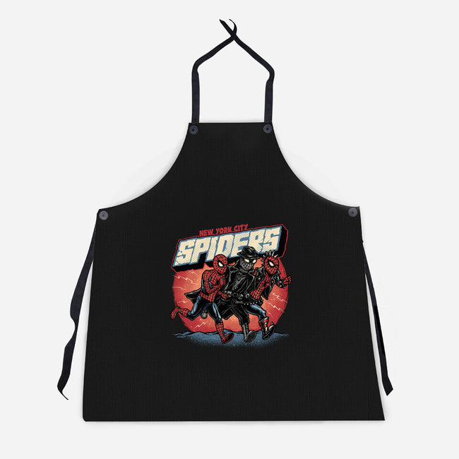 New York City Spiders-Unisex-Kitchen-Apron-glitchygorilla