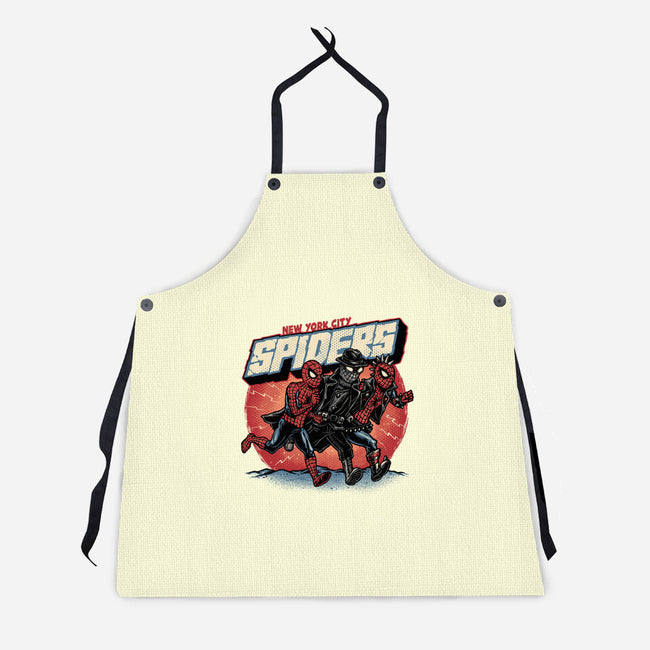 New York City Spiders-Unisex-Kitchen-Apron-glitchygorilla