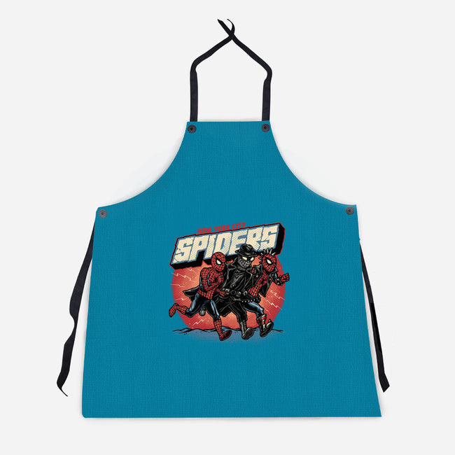 New York City Spiders-Unisex-Kitchen-Apron-glitchygorilla