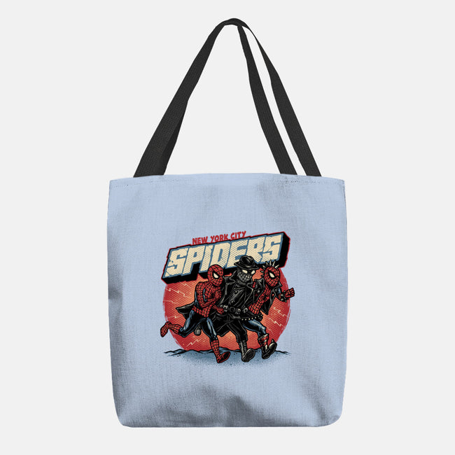 New York City Spiders-None-Basic Tote-Bag-glitchygorilla