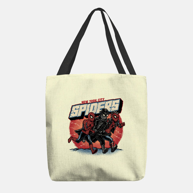 New York City Spiders-None-Basic Tote-Bag-glitchygorilla