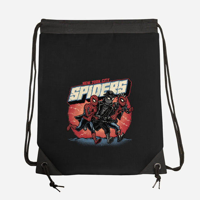 New York City Spiders-None-Drawstring-Bag-glitchygorilla