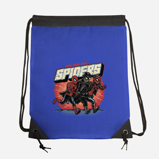 New York City Spiders-None-Drawstring-Bag-glitchygorilla