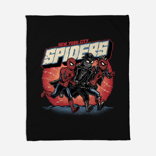 New York City Spiders-None-Fleece-Blanket-glitchygorilla