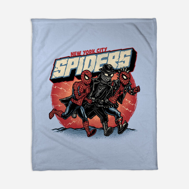 New York City Spiders-None-Fleece-Blanket-glitchygorilla
