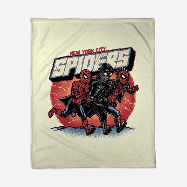 New York City Spiders-None-Fleece-Blanket-glitchygorilla