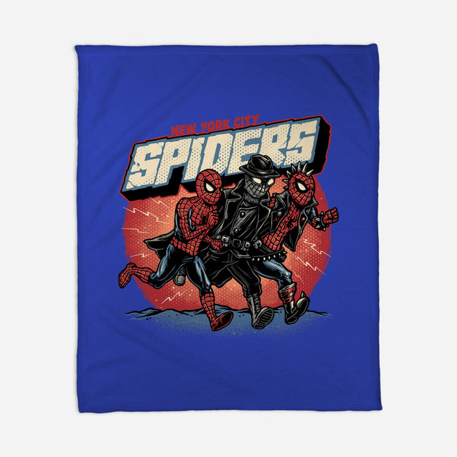 New York City Spiders-None-Fleece-Blanket-glitchygorilla