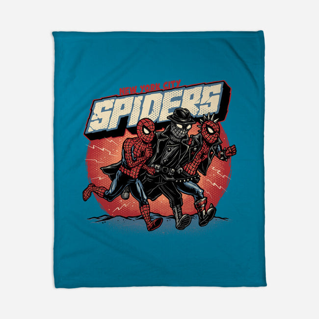 New York City Spiders-None-Fleece-Blanket-glitchygorilla