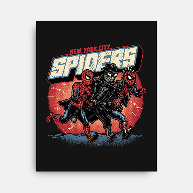 New York City Spiders-None-Stretched-Canvas-glitchygorilla