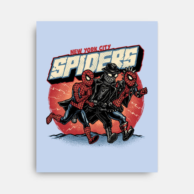 New York City Spiders-None-Stretched-Canvas-glitchygorilla
