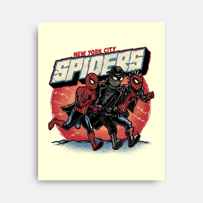 New York City Spiders-None-Stretched-Canvas-glitchygorilla