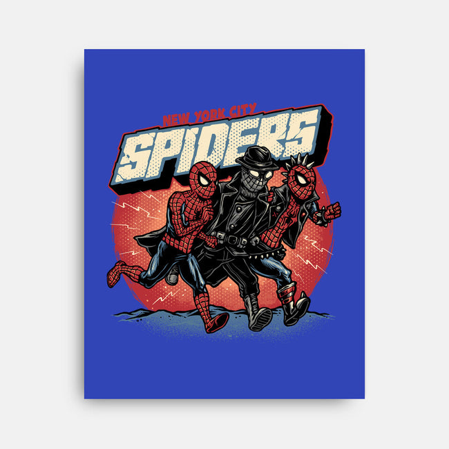 New York City Spiders-None-Stretched-Canvas-glitchygorilla
