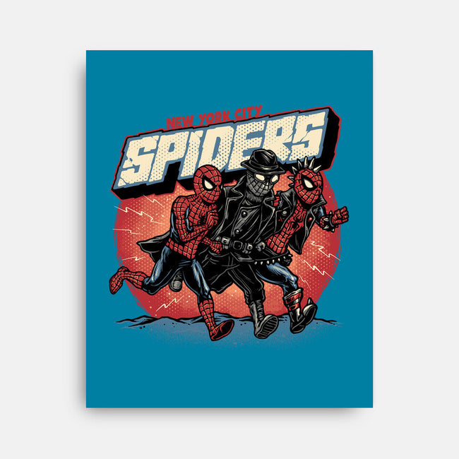 New York City Spiders-None-Stretched-Canvas-glitchygorilla