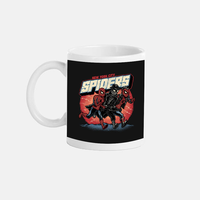 New York City Spiders-None-Mug-Drinkware-glitchygorilla