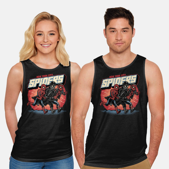 New York City Spiders-Unisex-Basic-Tank-glitchygorilla